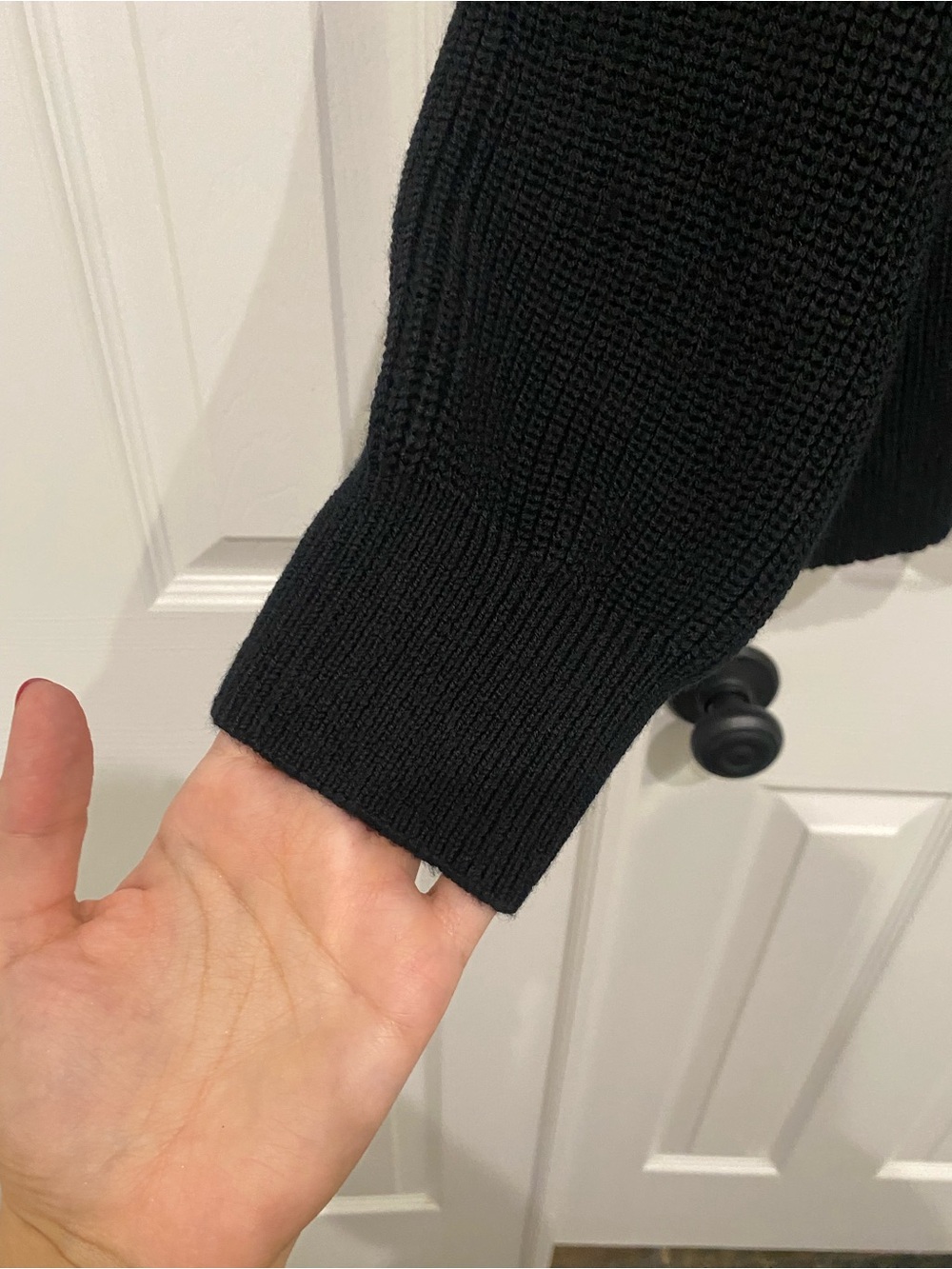 New! Vuori womens alps crew neck sweater black xl merino wool - Picture 13 of 13